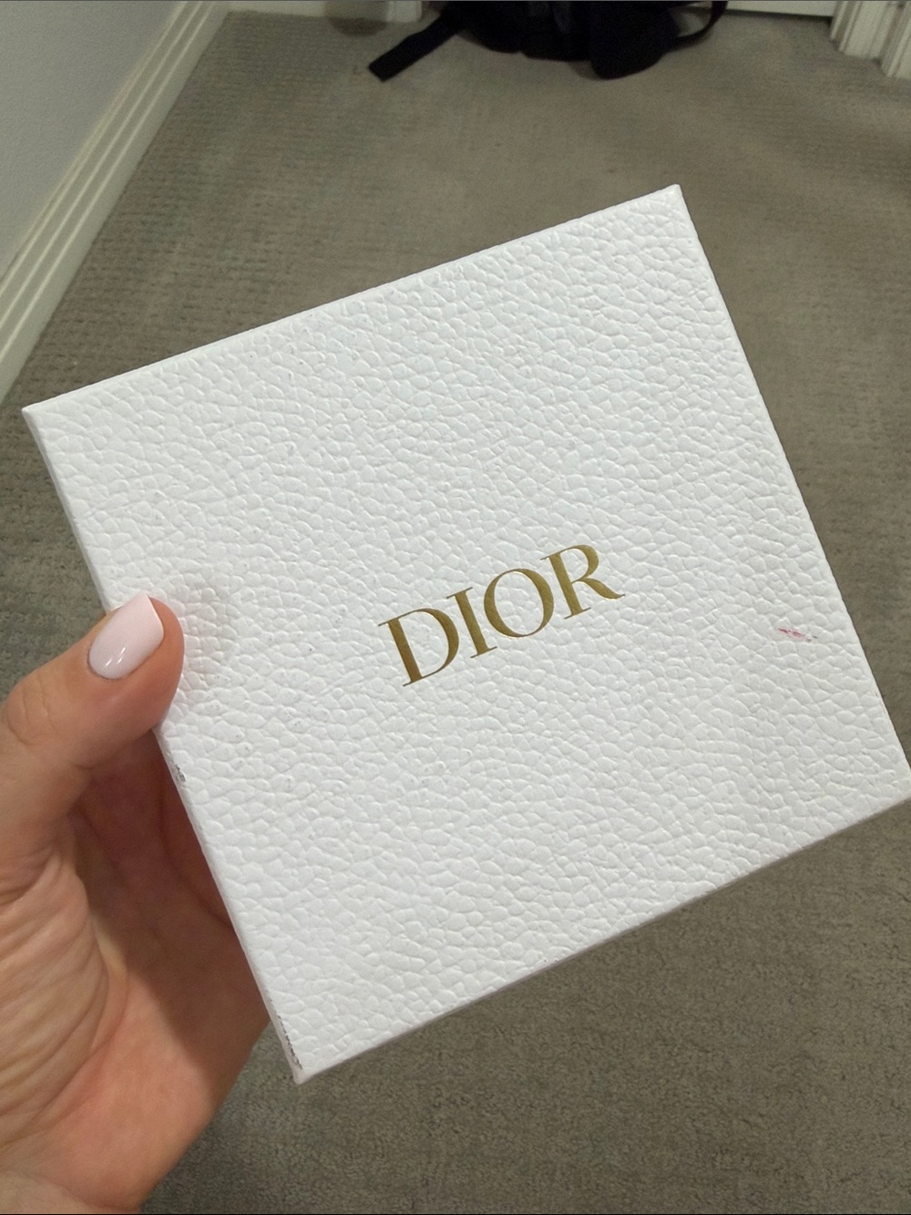 Dior empty box durable nice white Authentic box for belt or accessories